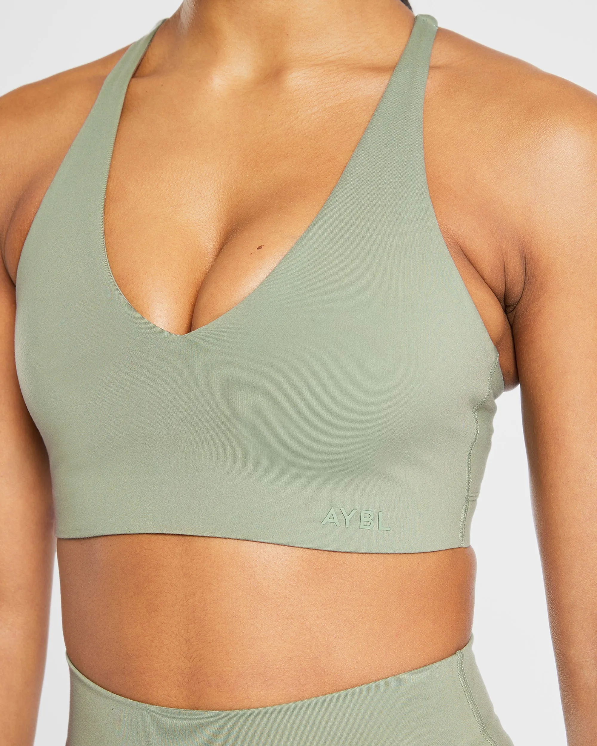 Staple Sports Bra - Olive Green