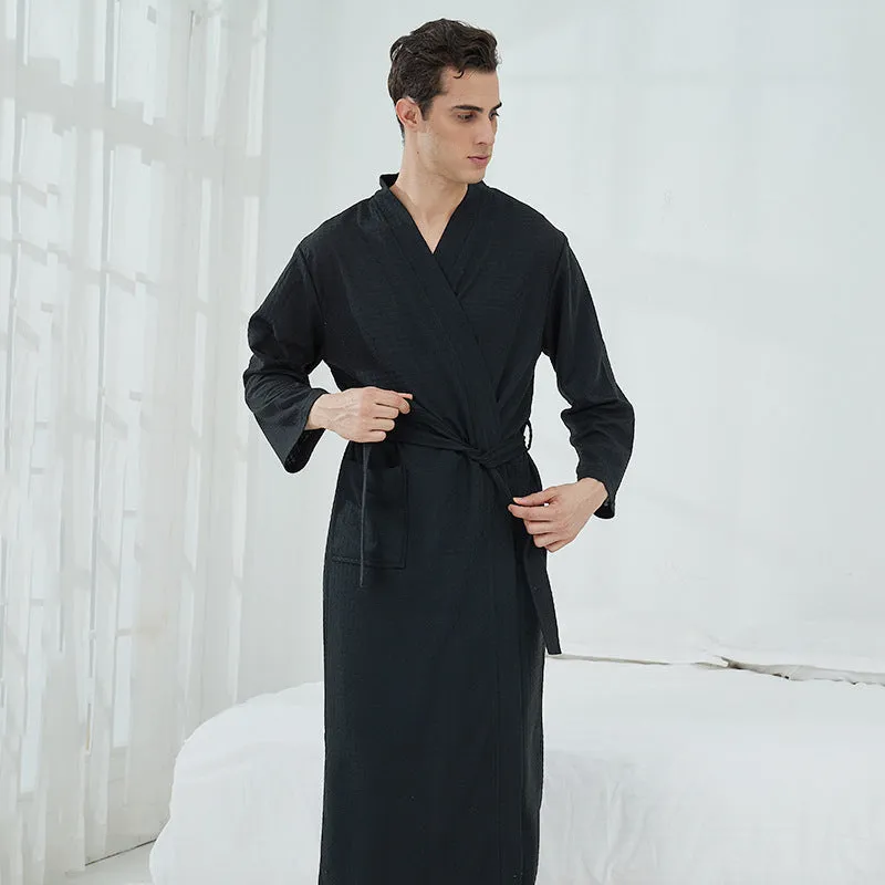 Unisex Couples Matching Mid-Sleeve Robe