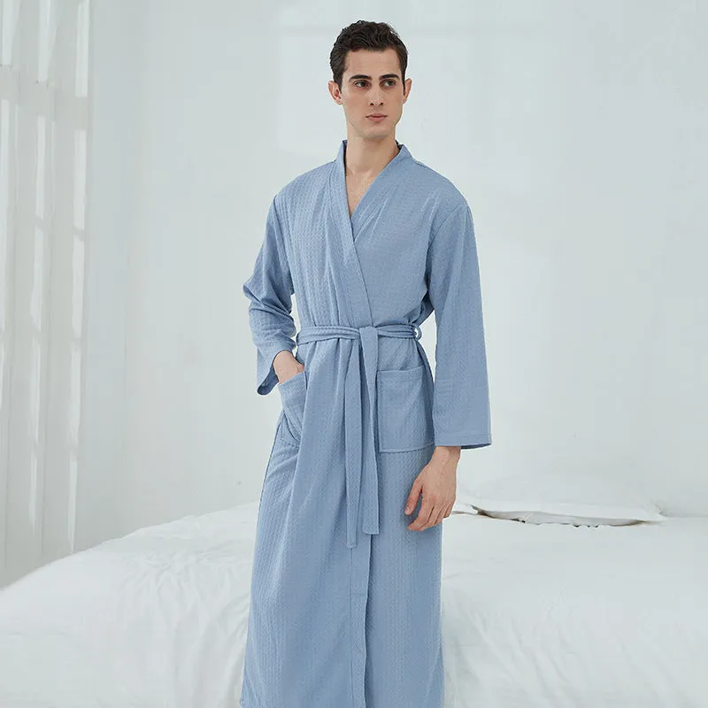 Unisex Couples Matching Mid-Sleeve Robe