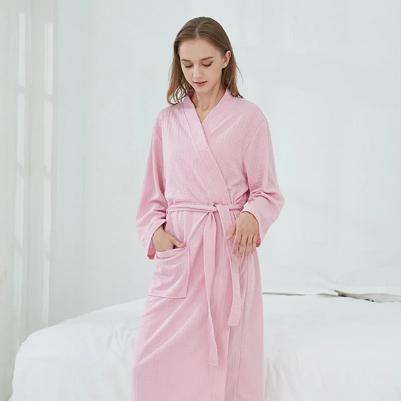 Unisex Couples Matching Mid-Sleeve Robe