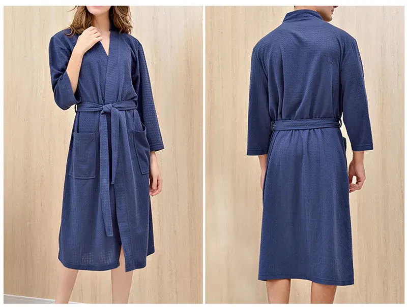 Unisex Couples Matching Mid-Sleeve Robe