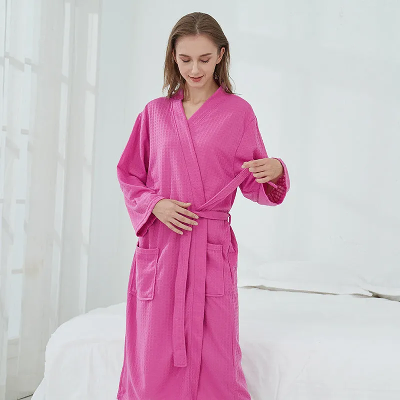 Unisex Couples Matching Mid-Sleeve Robe