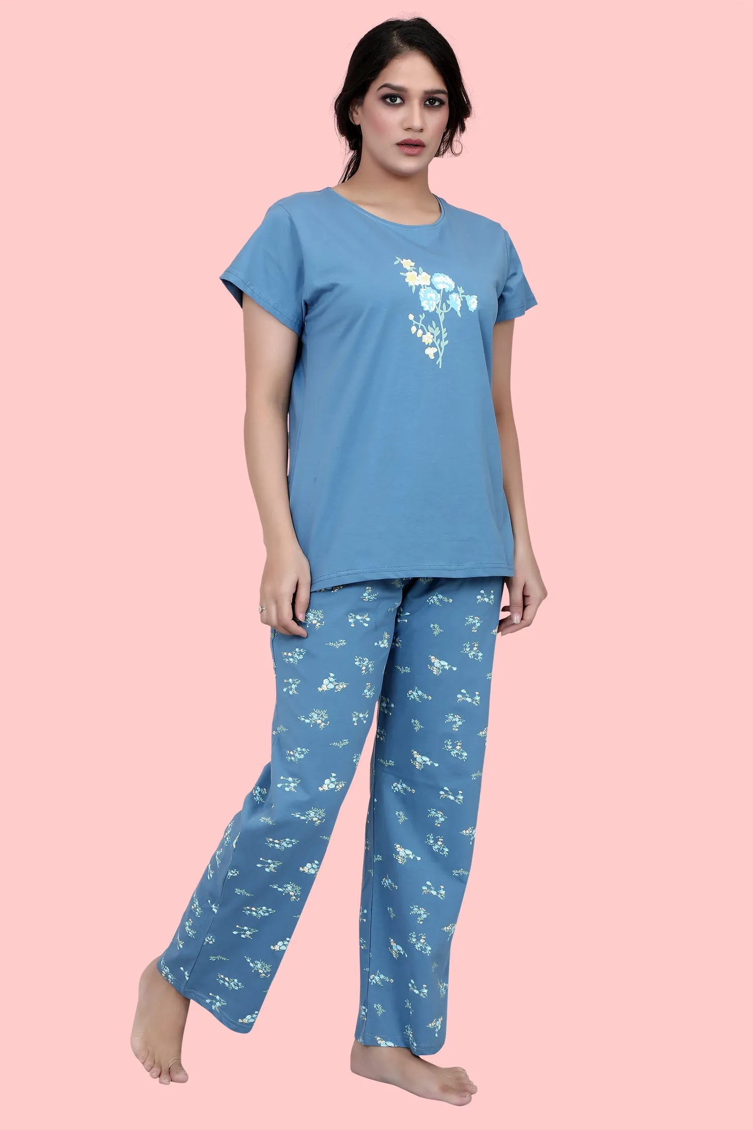 Velure Classic Floral Print Pajama Set