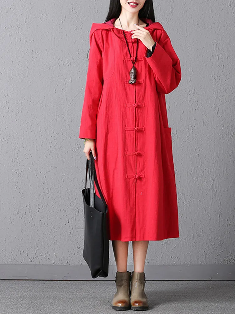 Vintage Chinese Button Trench Coats